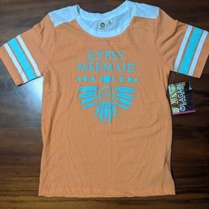 Short sleeves "gypsy mermaid" top brand new